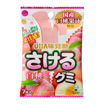 さけるグミ　白桃