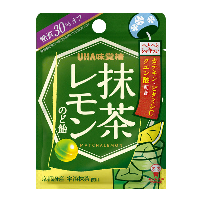 公式 Uha味覚糖 商品カタログ 抹茶レモンのど飴