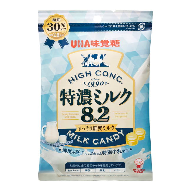 味覚糖 特濃ミルク8.2 濃香いちご 75g ×4個賞味期限2024 07