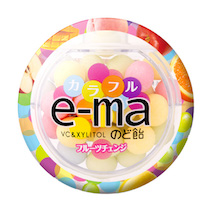 e-maのど飴 容器　カラフルフルーツチェンジ