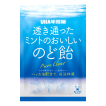 透き通ったミントのおいしいのど飴