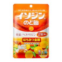 イソジン<sub>®</sub>のど飴　はちみつ金柑袋（75ｇ）