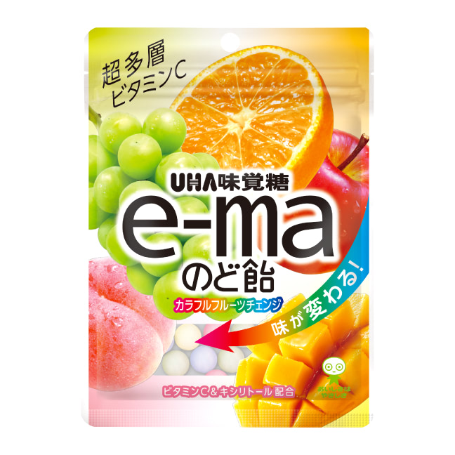 e-ma Throat Candy Bag(Colorful Fruits Change)